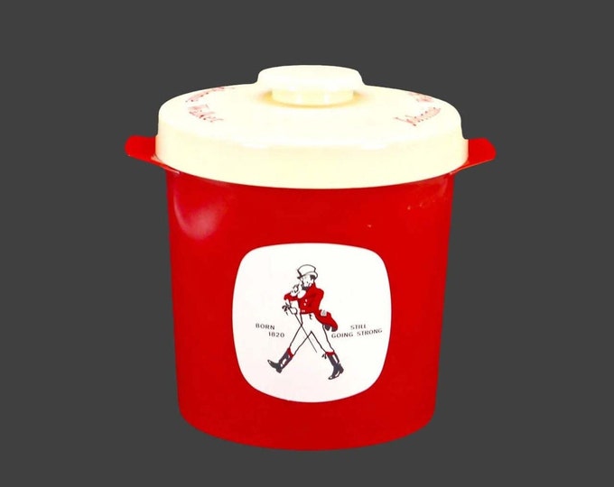 Johnnie Walker Striding Man Walking Man "Still Going Strong" ice bucket. Insulex England. Gift for him. Gift for dad. Flaw (see below).
