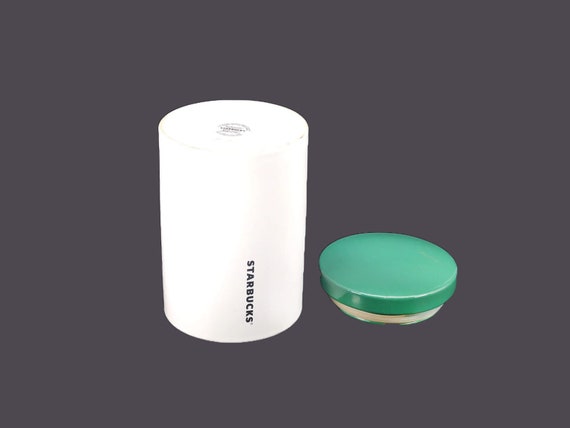 ヴィンテージのスターバックス大型コーヒーキャニスター。グリーン