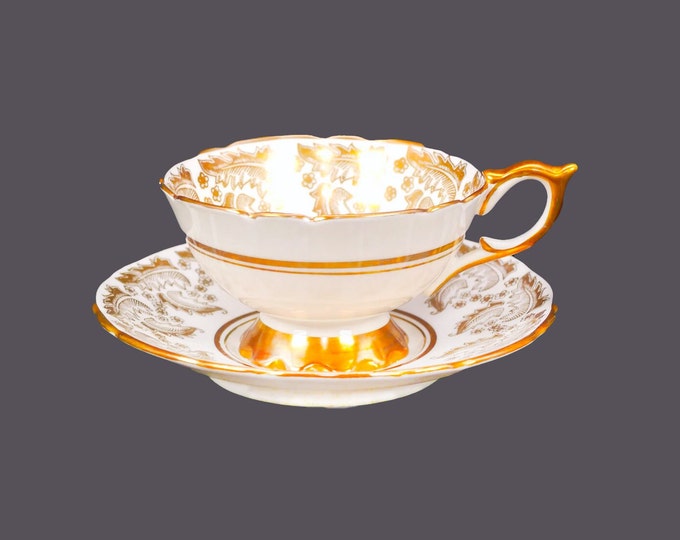 Royal Stafford RST30 | 8410 bone china wide-mouth cup and saucer set made in England.