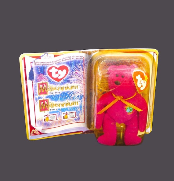 Y2K Millennium the Bear Mcdonald's Ty Beanie Factory Sealed