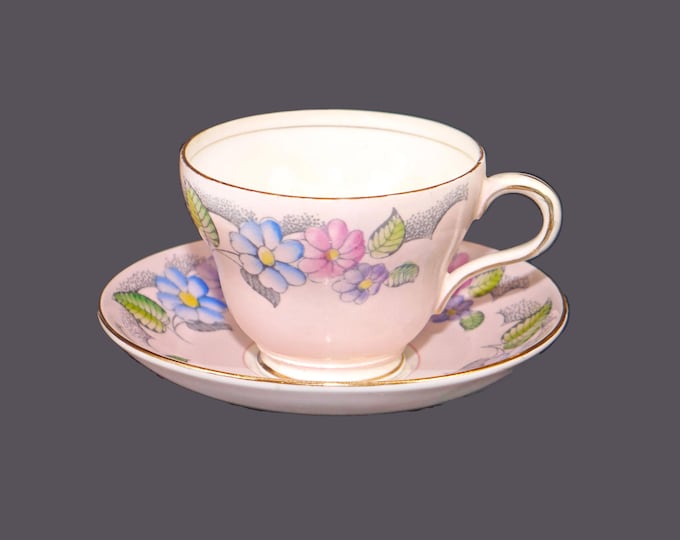 Foley V272 bone china tea set made in England. Flaw (see below).