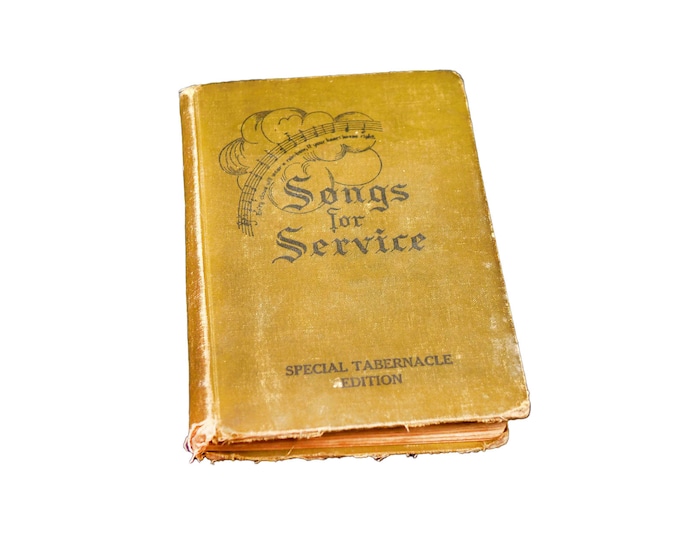 Antiquarian Christian book c.1918. Songs for Service. Special Tabernacle Edition. Rodeheaver Gospel Music Co.
