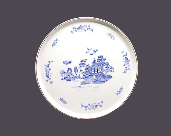 Robinson Design Group RBD1 blue-and-white Chinoiserie chop plate service plate round platter made in Japan.