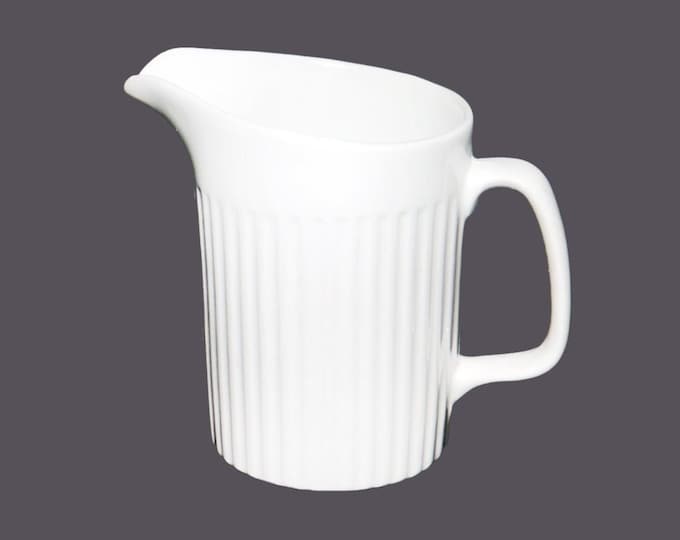 Johnson Brothers Athena creamer jug. All-white ironstone made in England.