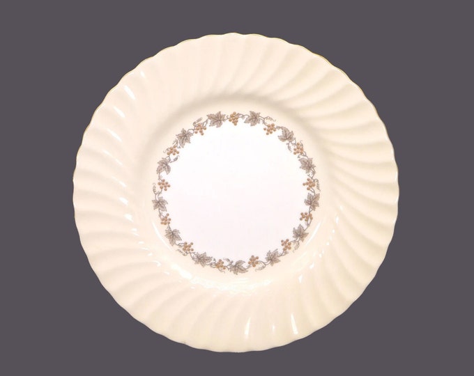 Minton Vineyard Buff S-572 bone china luncheon plate made in England. Sold individually.