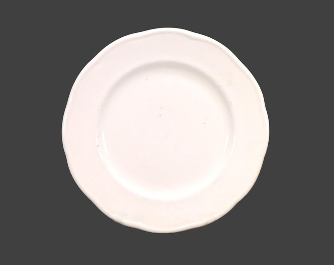 Grindley The Marquis Chef's favorite all-white dinner plate. Duraline Hotelware made in England.