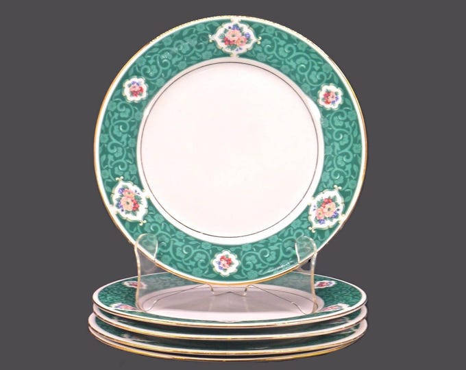 Five Tienshan Fine China Chanticleer large dinner plates.