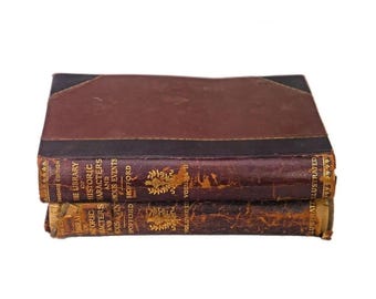 Antiquarian Hardcover Books: Library of Historic Characters, Vols. 2 & 3 (1899)