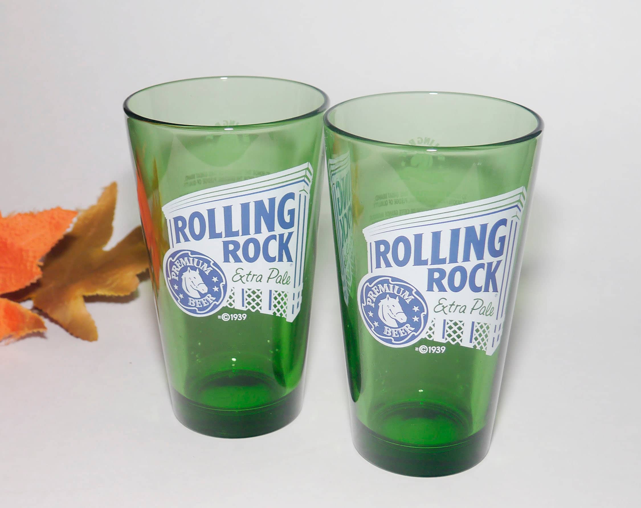 Rolling Rock Breweries Latrobe Extra Pale Premium Beer green etched
