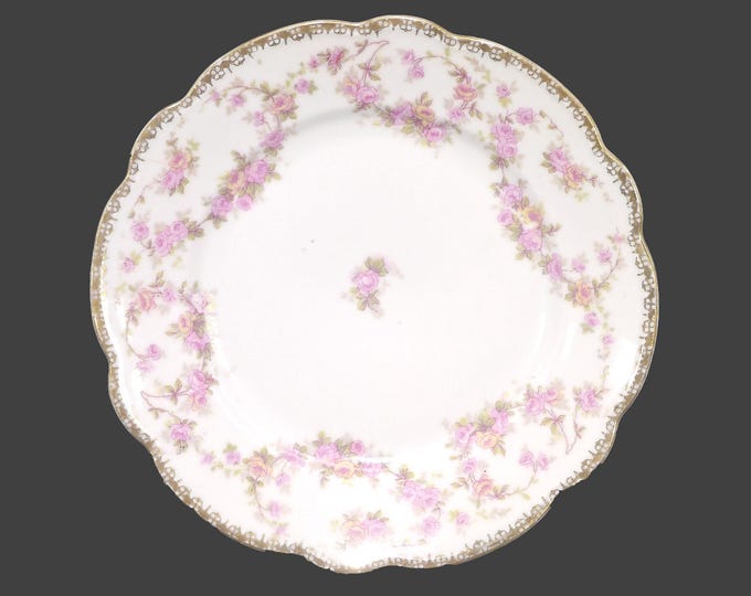 Antique MZ Austria | Altrohlau Bridal Rose bread plate. Sold individually.