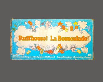 Vintage Ruffhouse board game. Parker Brothers 1980. Complete. English | French version.