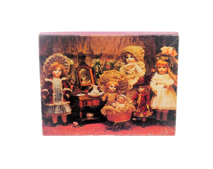 Springbok Hallmark Cards Fancy Frilly Dolls | My Grandmother's Dolls jigsaw puzzle. Complete. Ralph's Antique Doll Museum Missouri.