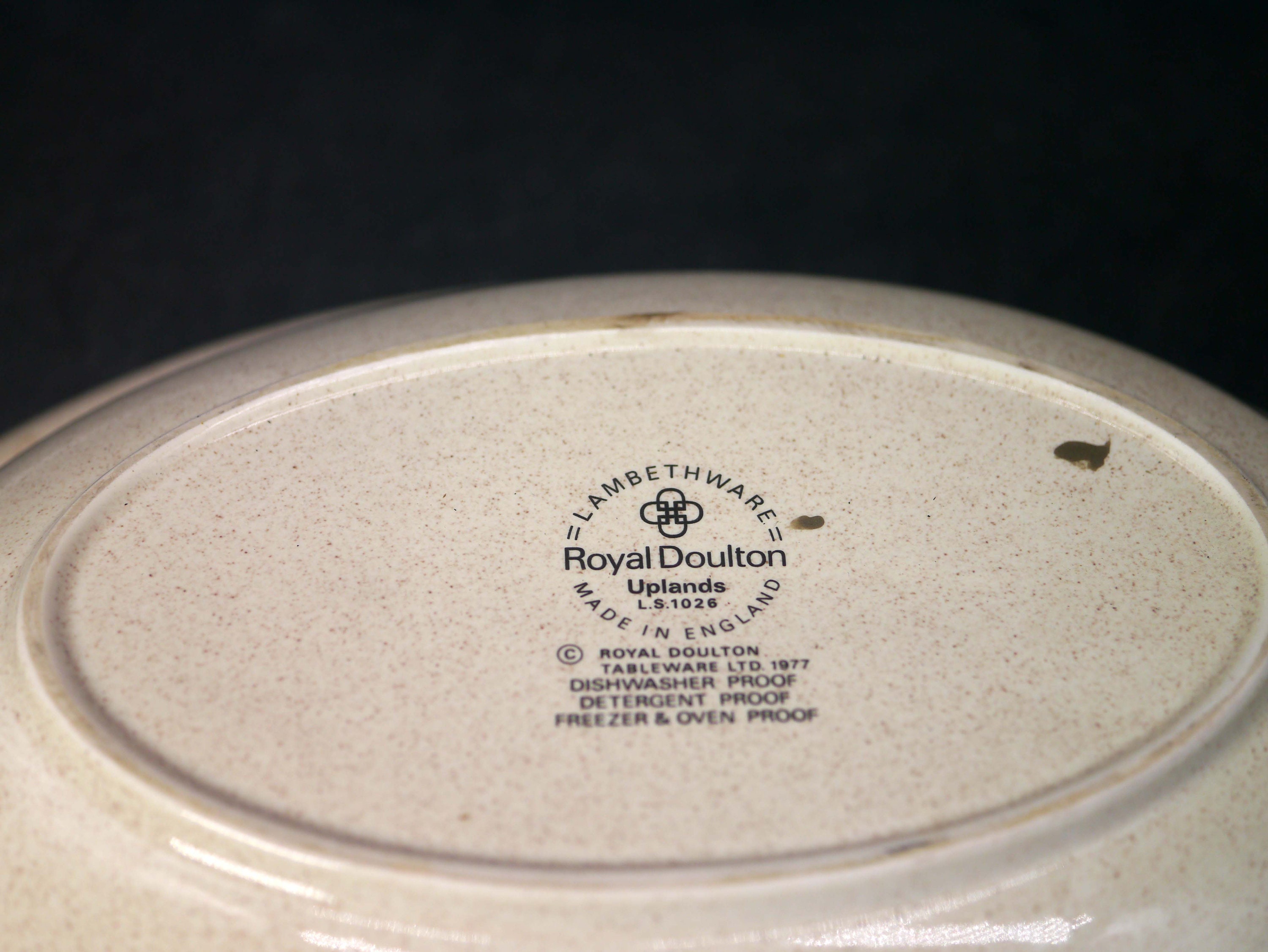 Royal Doulton Uplands LS1026 oval stoneware vegetable serving bowl