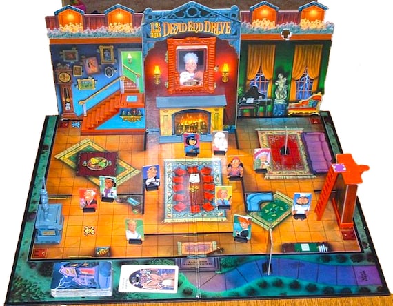 Vintage 13 Dead End Drive 3D Board Game 1993 Milton Bradley