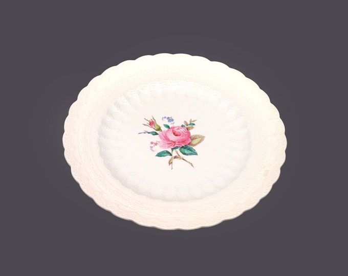 Spode Billingsley Rose large dinner plate made in England. Old red mark from the 1920s.