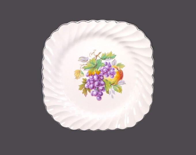 Johnson Brothers JB695 square salad plate made in England. Choice of fruit pattern sold individually.