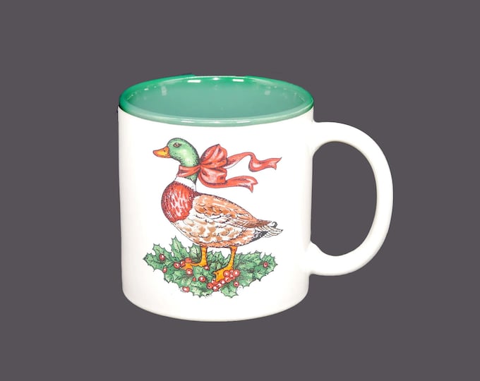 Potpourri Press Christmas Goose holiday coffee or tea mug made in Japan.