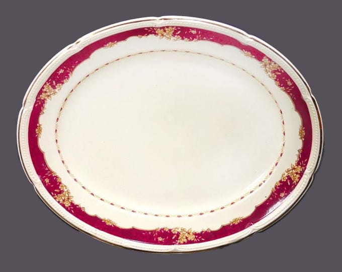 Burgess & Leigh Athlone oval platter. Burleigh Ware ironstone made in England.