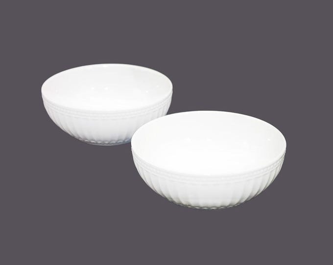 Pair of Philippe Richard for Tabletops Avenue Brentwood coupe cereal bowls.
