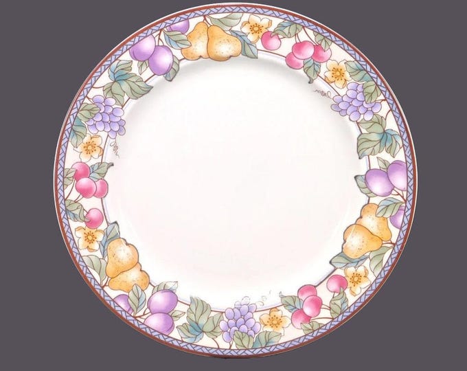 American Atelier Fruit n' Flowers 3379 large dinner plate. Sold individually.