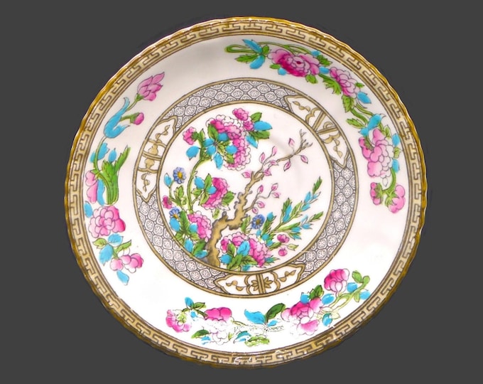 Almost antique Thomas Forester | Phoenix China Indian Tree orphan saucer only (no cup). Hand-decorated Chinoiserie made in England.