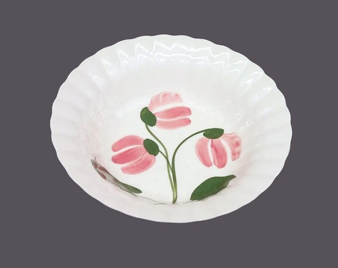 Blue Ridge Southern Potteries Mountain Bells round rimmed serving bowl. American art pottery. Sold individually.