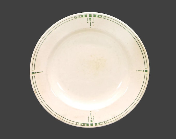Antique Christian Johannes van der Hoeff | Royal Sphinx Pottery early art-deco rimmed soup bowl made in Holland.