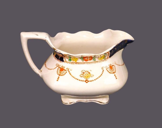Myott Derby 7773 creamer jug. Art deco Imari made in England.