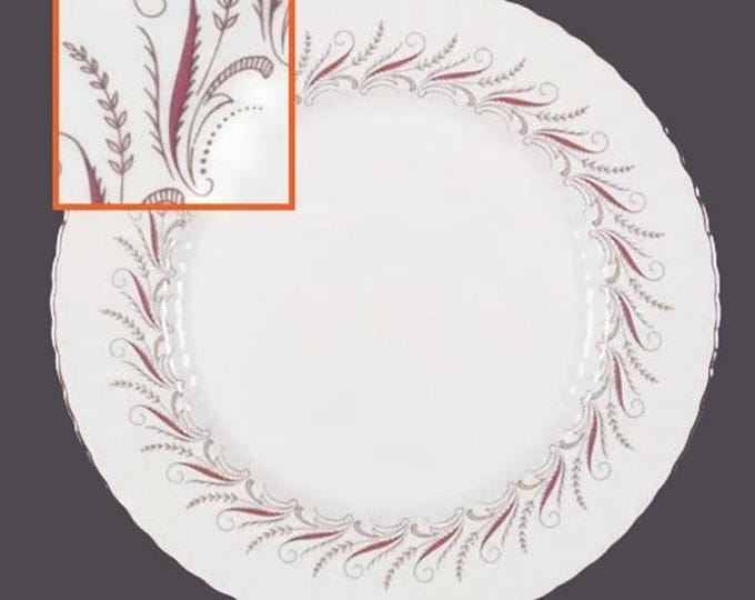 Vintage Paragon Harmony Red bone china dinner plates made in England. 2 plates.