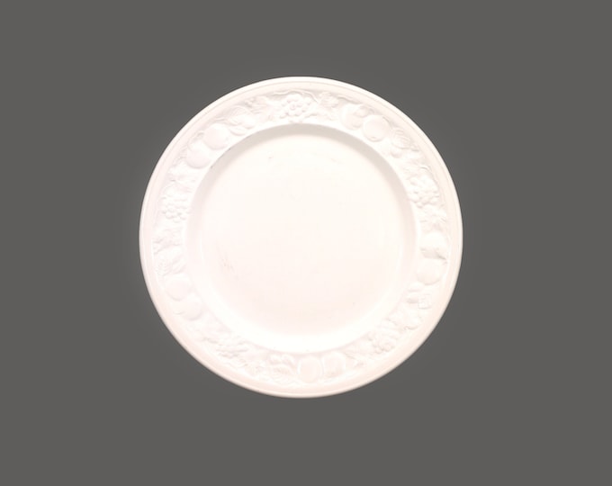 Royal Worcester Honey Orchard White Chef's favorite all-white dinner plate. Crown Ware porcelain made in England. Sold individually.