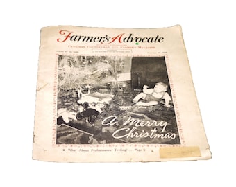 December 26 1959 Canadian Countryman and Farmer's Advocate magazine. Christmas issue. Published by William Weld Co.