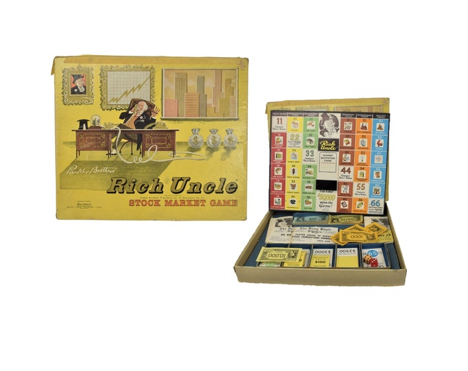 Rich Uncle board game published 1959 Parker Brothers. Complete. Made in the USA.