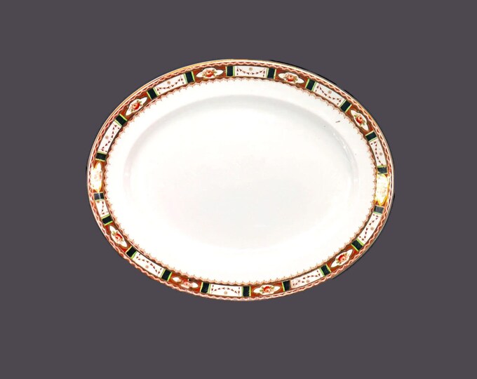 Sampson Bridgwood | Bridgwood & Sons Anchor Pottery Conway oval platter made in England.