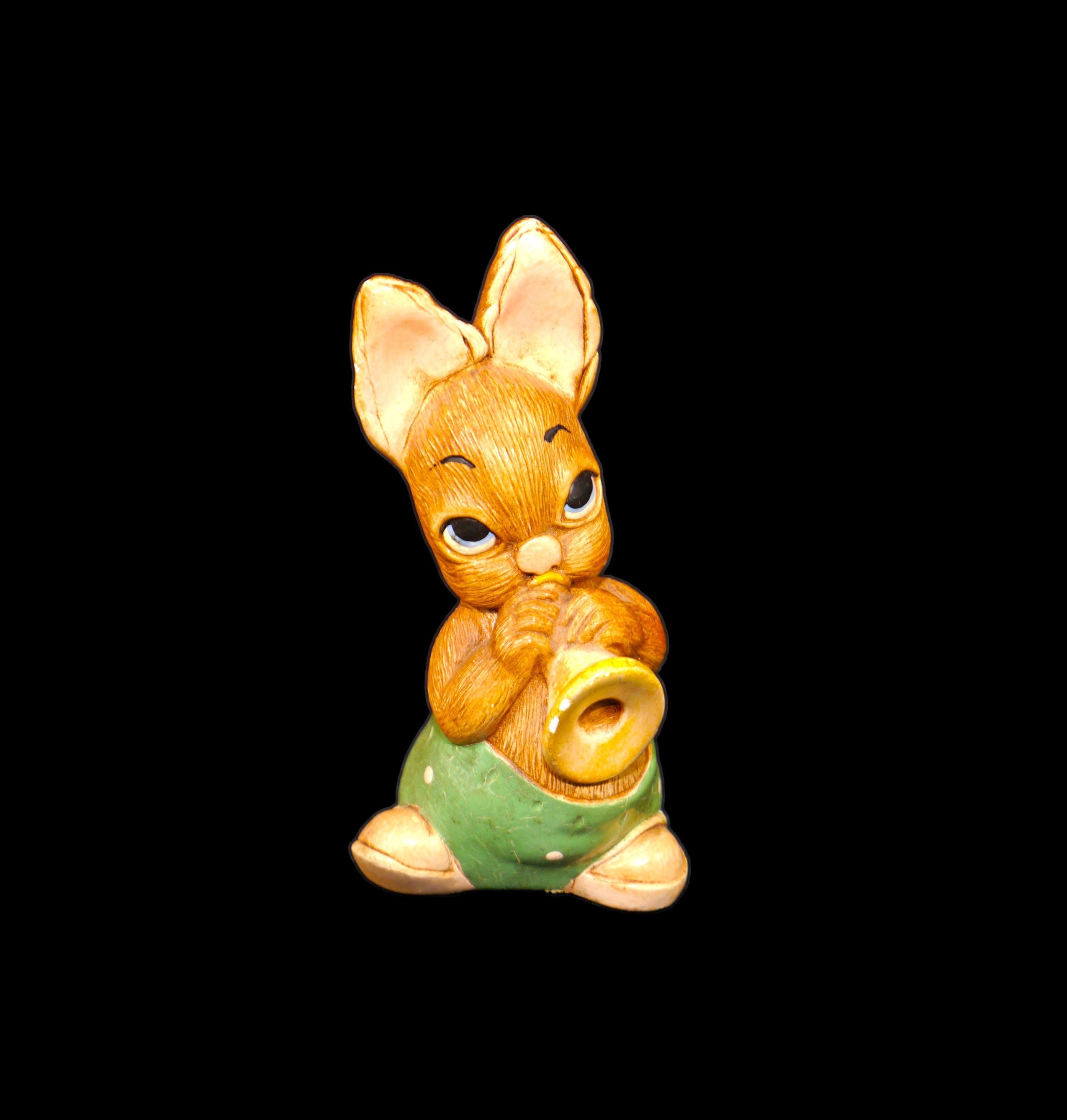 PenDelfin rabbit figurine Phumf. Handpainted stonecraft made in England.