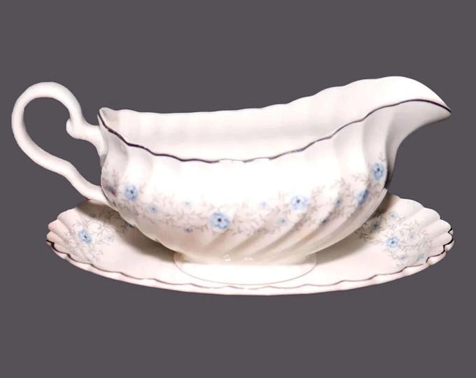 Johnson Brothers JB309 gravy boat with under-plate made in England.