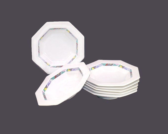 Seven Studio Nova Copacabana M2650 rimmed soup bowls made in Japan.