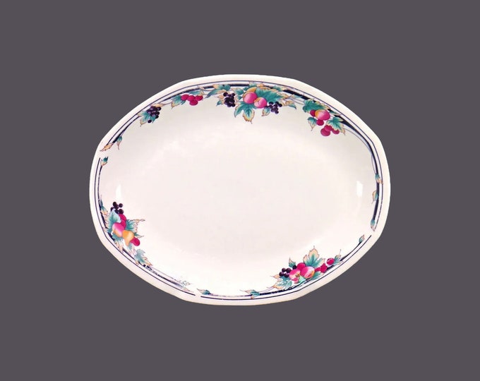 Royal Doulton Autumn's Glory LS1086 platter made in England. Fall fruit border.