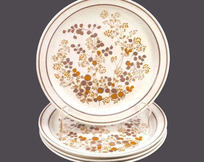 Four Arklow Estrada Brendan Aranstone stoneware salad plates made in Ireland.