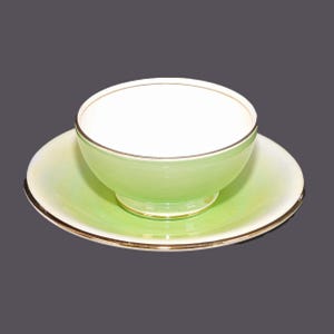 Vintage Royal Winton Pastel Ware Jam or Chutney Pot with Underplate - Made in England