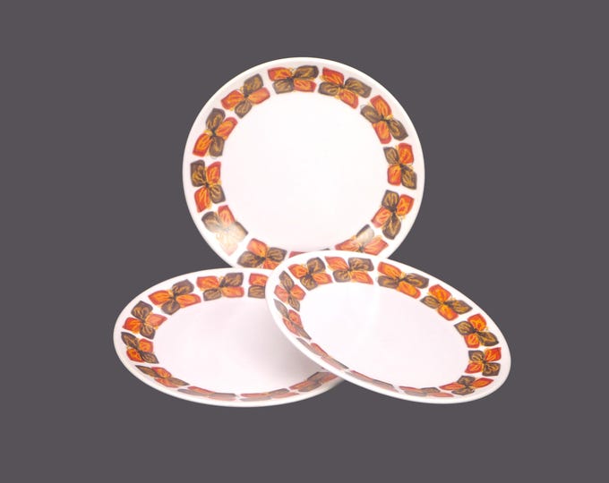 Three Noritake Southern Glow 9005 bread plates. Progression Stoneware made in Japan.