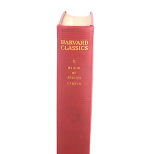 Livre ancien Harvard Classics Volume 11 Origine de l&#39;espèce Charles Darwin. PF Collier États-Unis.