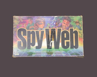 Vintage Spy Web board game. Parker Brothers 1997.