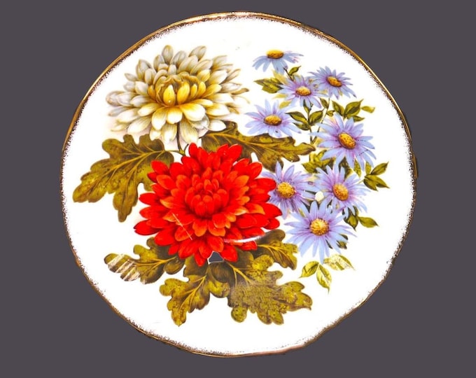 Rosina Queens China Flower of the Month November orphaned saucer only. Bone china made in England.
