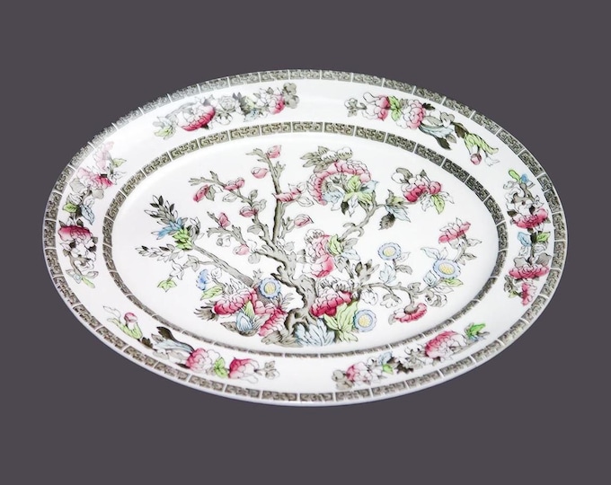 Antique Johnson Brothers Indian Tree oval platter made in England.
