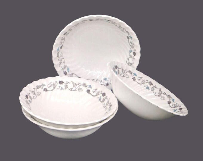 Four Johnson Brothers Kensington coupe cereal bowls made in England.