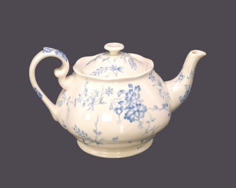 Skye McGhie Blue Toile four-cup teapot with lid.
