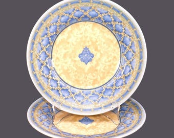 Vintage Churchill China Prague Bread Plates: Jeff Banks Ports of Call (Pair)