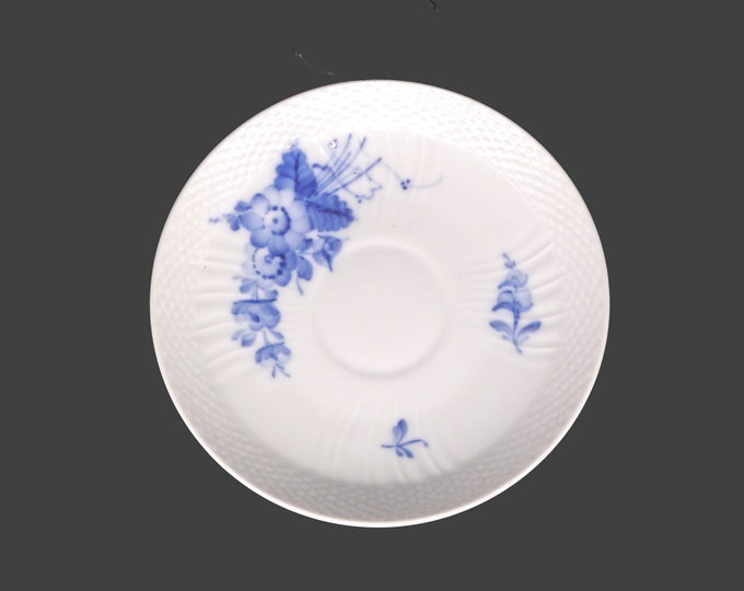Royal Copenhagen 10 | 1870 Braided Blue Flowers orphan saucer only (no cup) made in Denmark.
