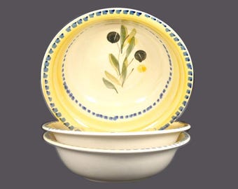 Vintage Tabletops Unlimited Italian Bistro cereal bowls. (Set of 3)