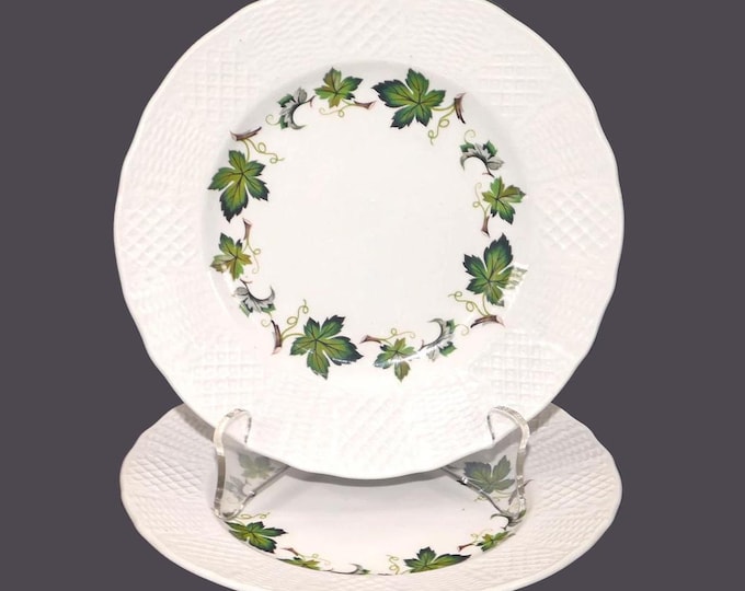 Pair of Simpson's Potters Concord bread plates made in England.